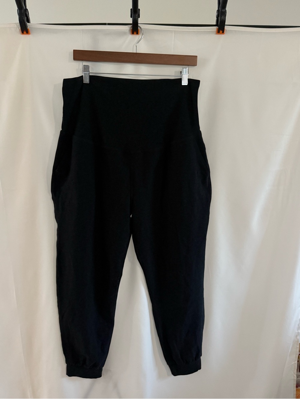 Beyond the Bump Black High-Waist Joggers